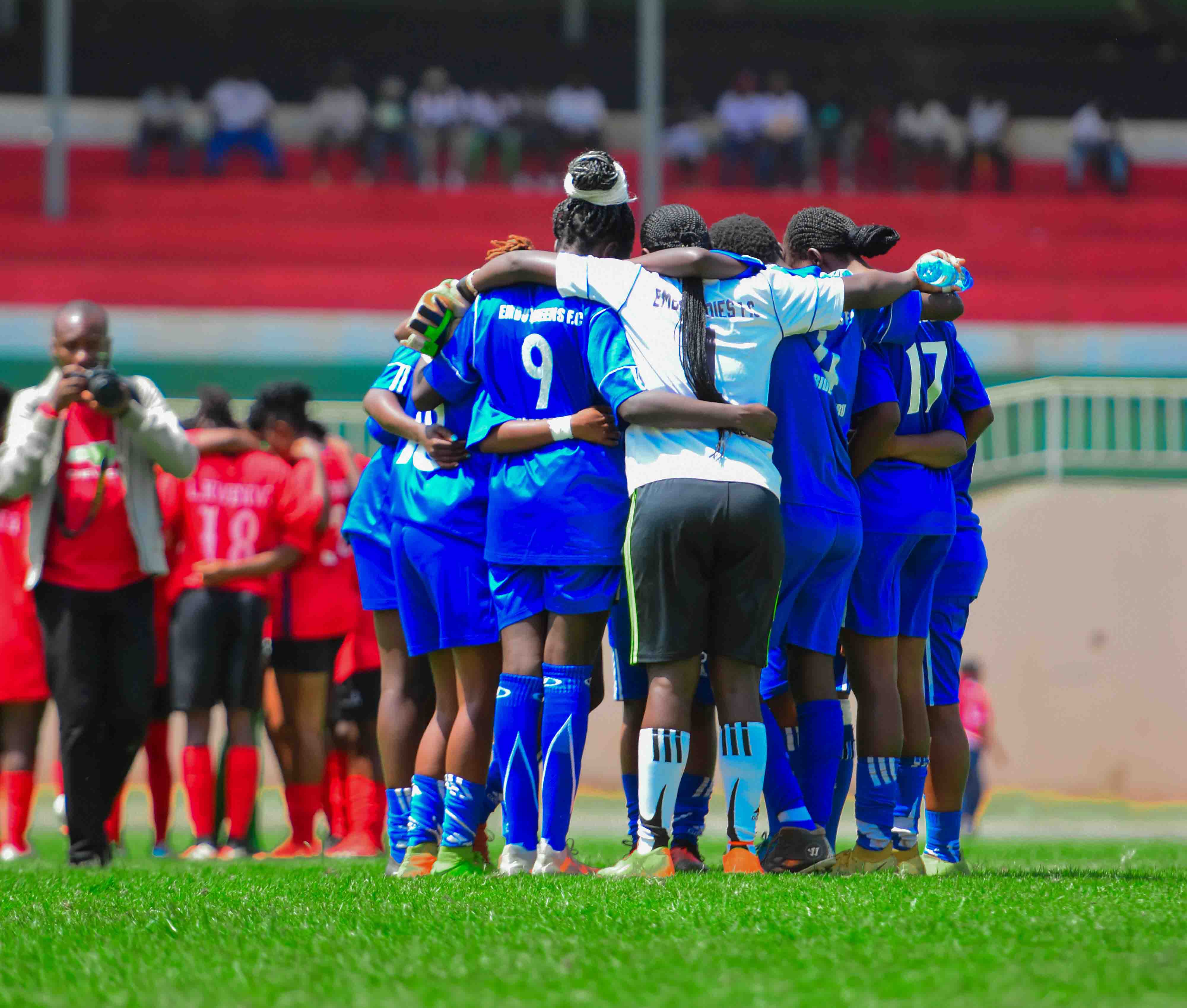 Team celebration after championship win
